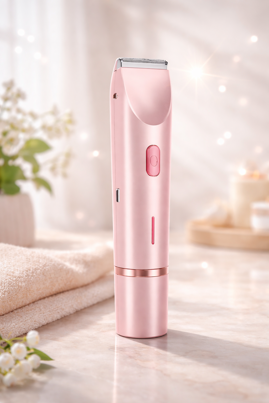 Ultimate Women's Bikini Trimmer & Electric Shaver - Rechargeable 2-in-1 for Effortless Hair Removal on Body and Face - Perfect Summer Essential