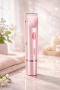 Ultimate Women's Bikini Trimmer & Electric Shaver - Rechargeable 2-in-1 for Effortless Hair Removal on Body and Face - Perfect Summer Essential